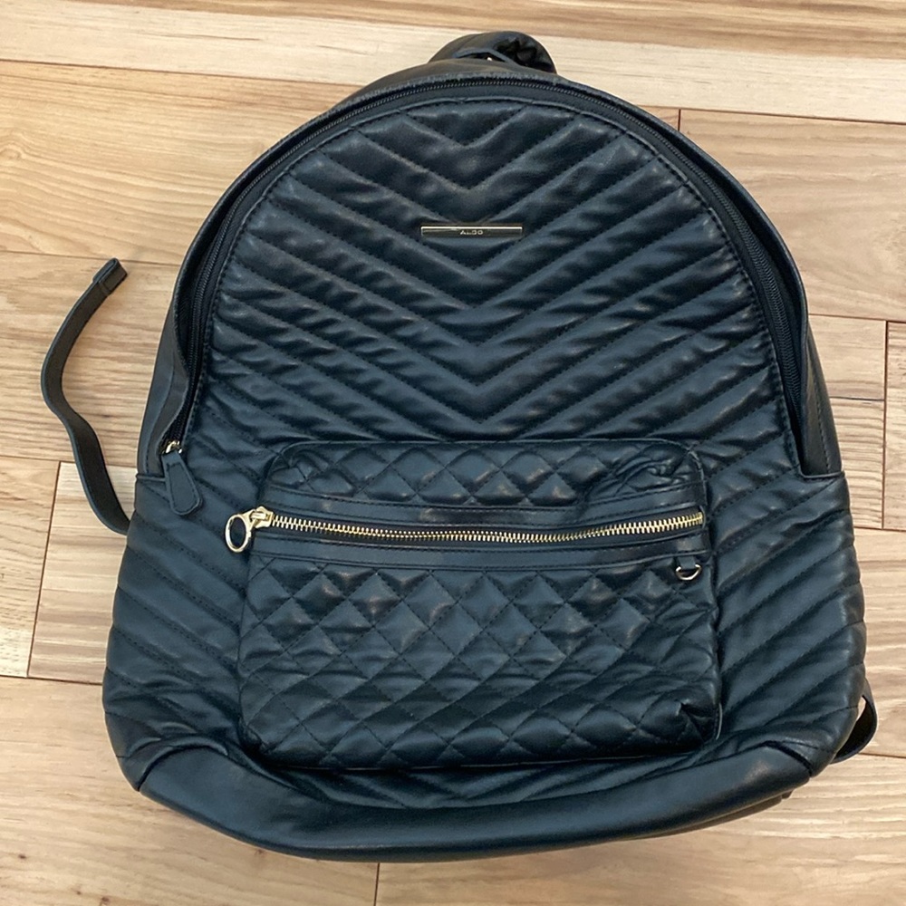 Black Aldo Backpack - slight wear on one corner.